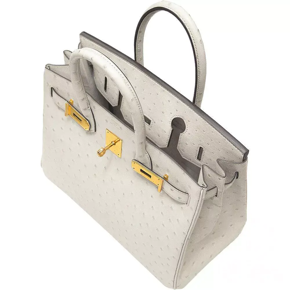 【HERMES】エルメス バーキン 30cm オーストリッチ ゴールド金具