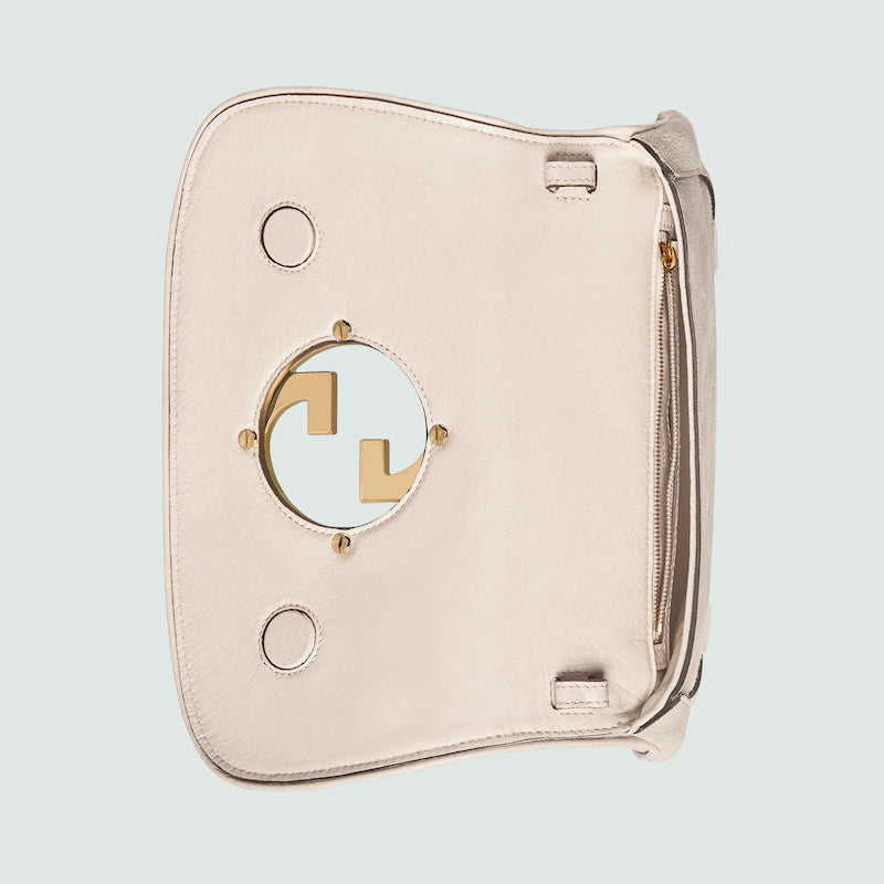 〔グッチ ブロンディ〕オーストリッチ ショルダーバッグ