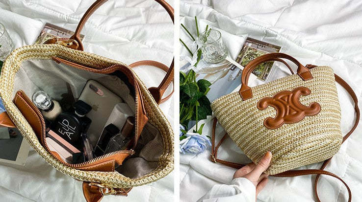 CEL1NE👜ニット凱旋野菜カゴバッグ、カジュアルホリデーバッグ【50%OFF+送料無料】