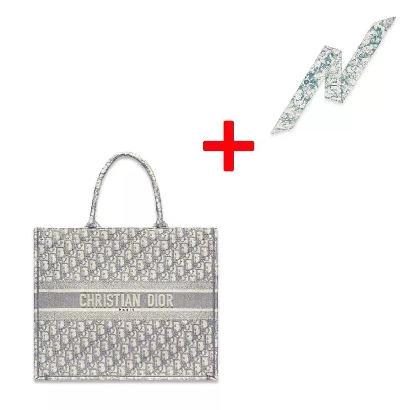 【代金引換】“DIOR BOOK TOTE” “ディオール オブリーク” トートバッグ