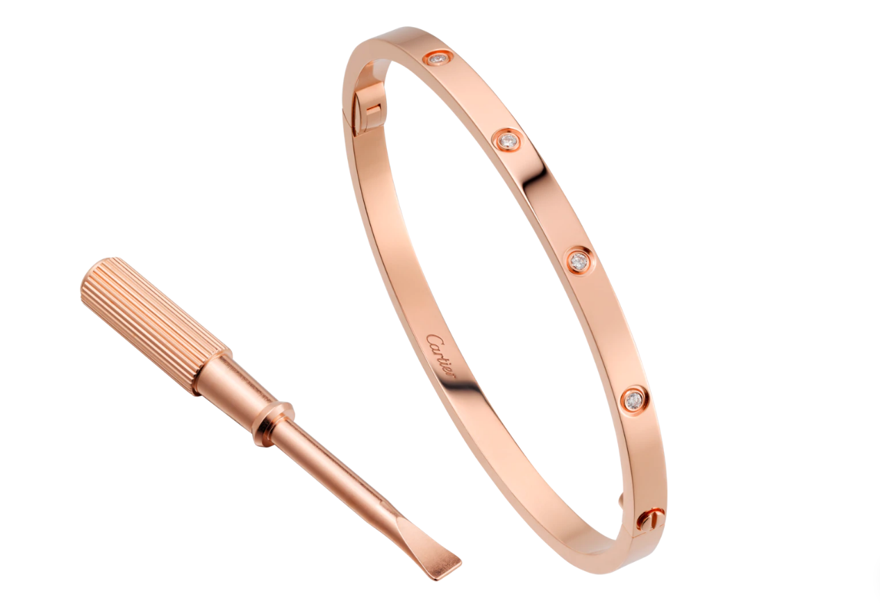 【Cartier】カルティエ LOVE BRACELET, SMALL MODEL, 10 DIAMONDS ブレスレット、SM、ダイヤモンド10個