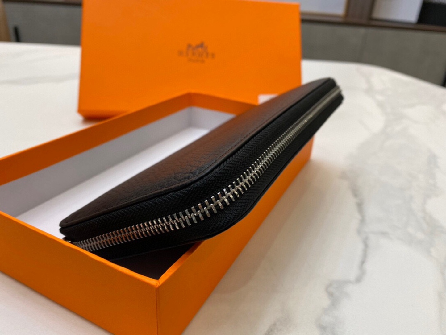 Hermes・レザー コンチネンタルウォレット 財布 折財布