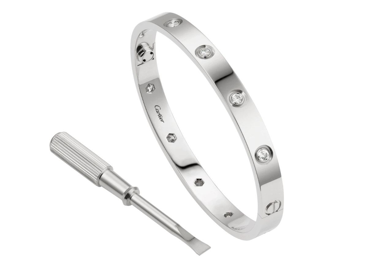 【Cartier】カルティエ LOVE BRACELET, 10 DIAMONDS ブレスレット、ダイヤモンド10個