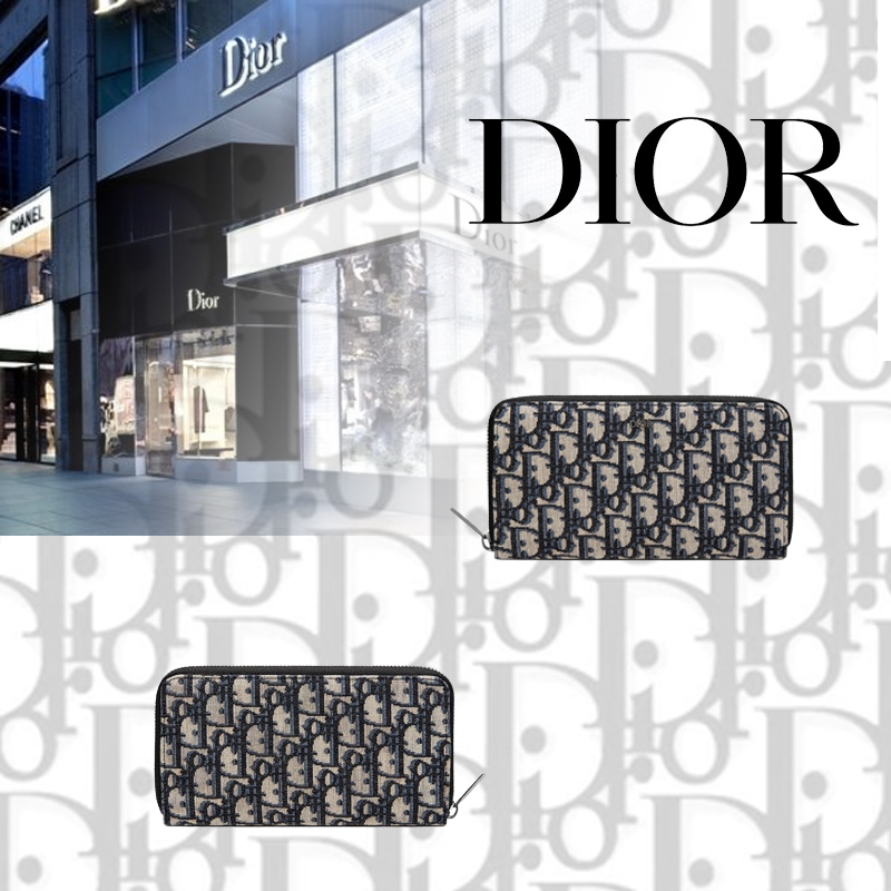 DIOR ジップ付き長財布