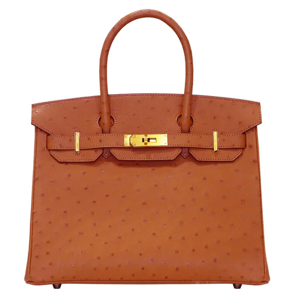 【HERMES】エルメス バーキン 30cm オーストリッチ ゴールド金具