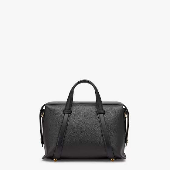 フェンディ ボストン   365 ブラックレザー バッグ