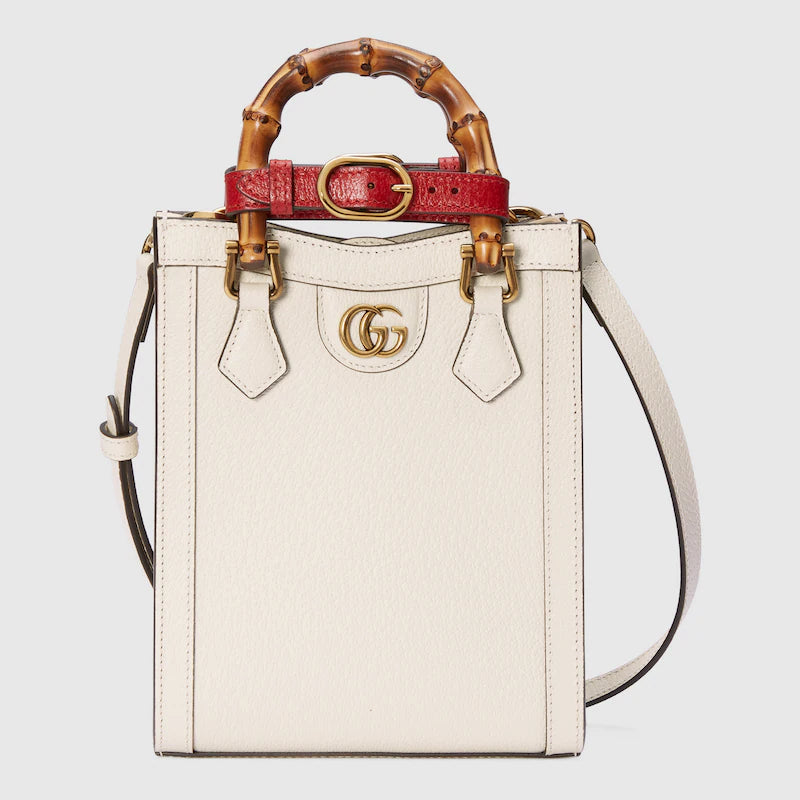 〔グッチ ダイアナ〕ミニ トートバッグ