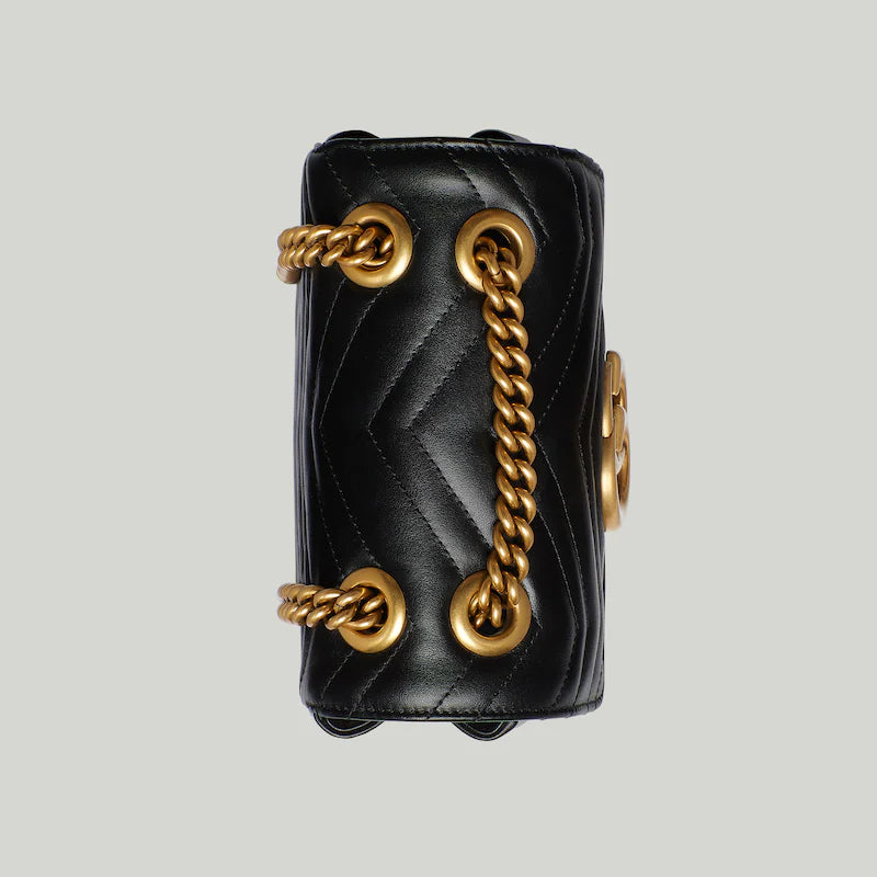 〔GGマーモント〕キルティング ミニ トートバッグ