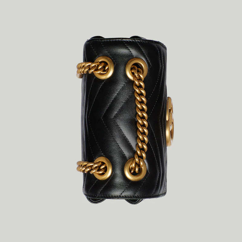 〔GGマーモント〕キルティング ミニ トートバッグ