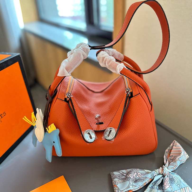 《上品★》【HERMES】リンディ26ハンドバッグ(エトゥープ)