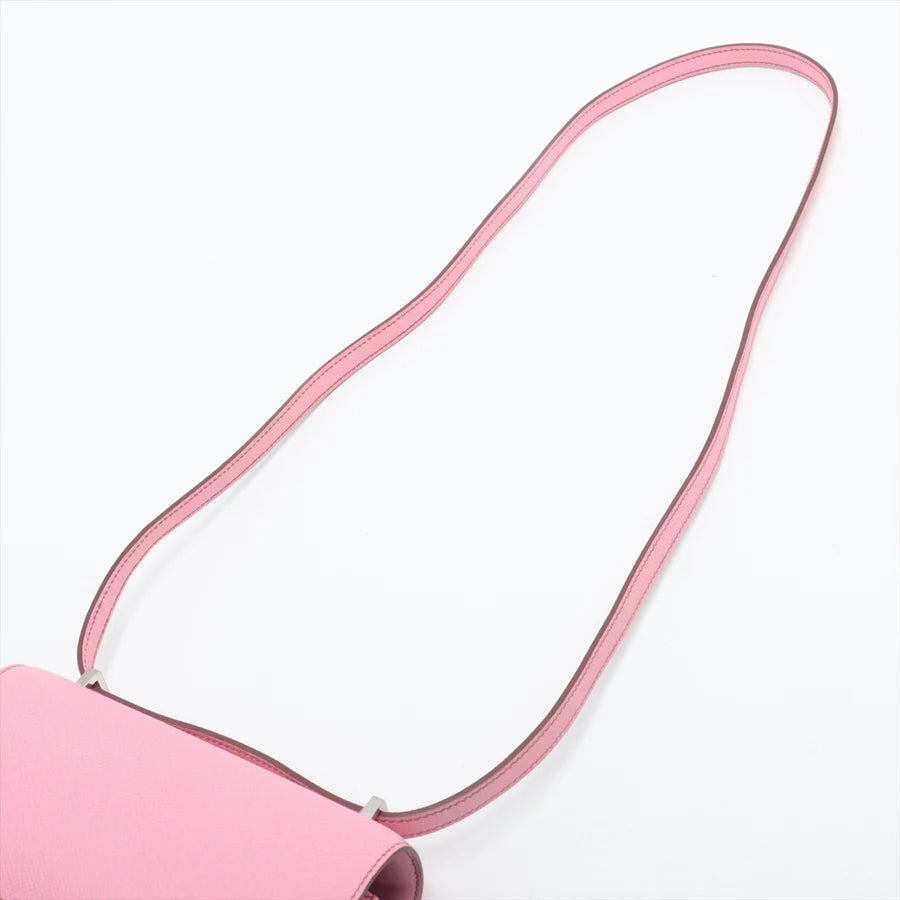 エルメス コンスタンス3 ミニ18 ヴォーエプソン ピンク シルバー金具