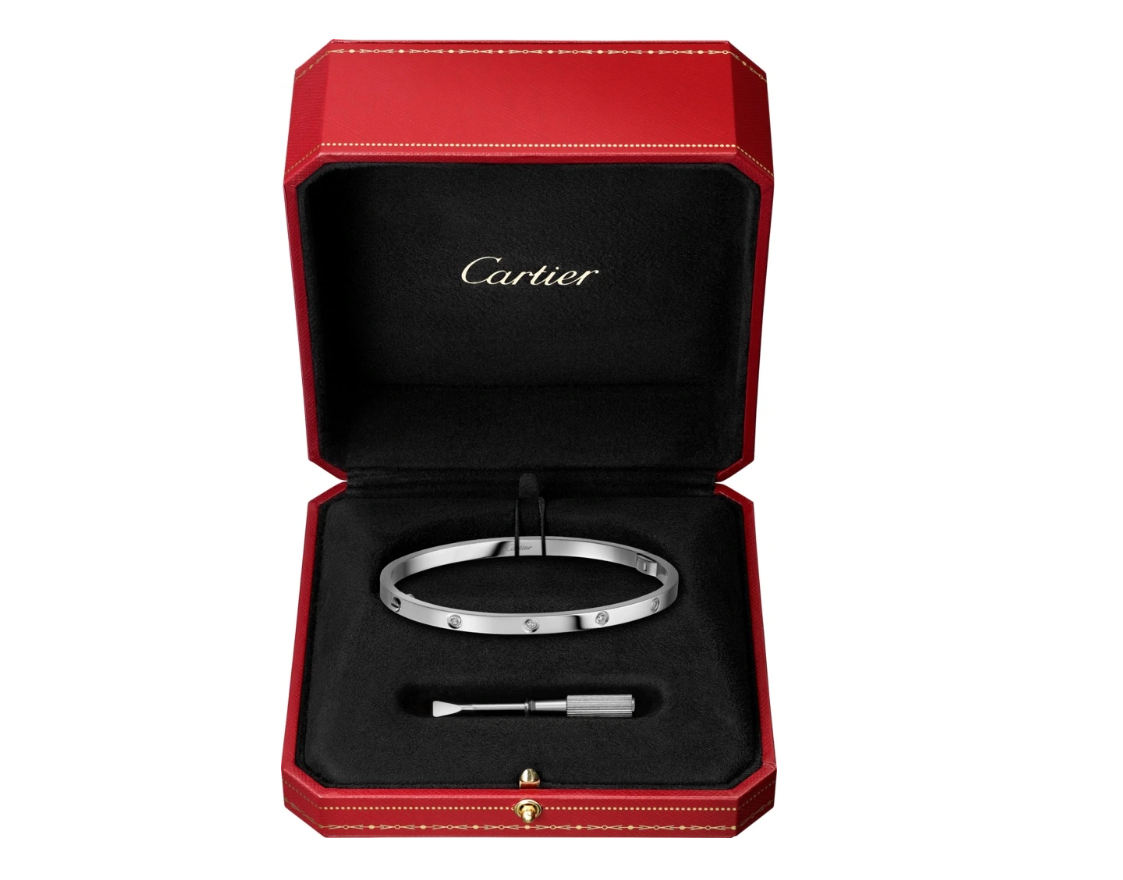 【Cartier】カルティエ LOVE BRACELET, SMALL MODEL, 10 DIAMONDS ブレスレット、SM、ダイヤモンド10個