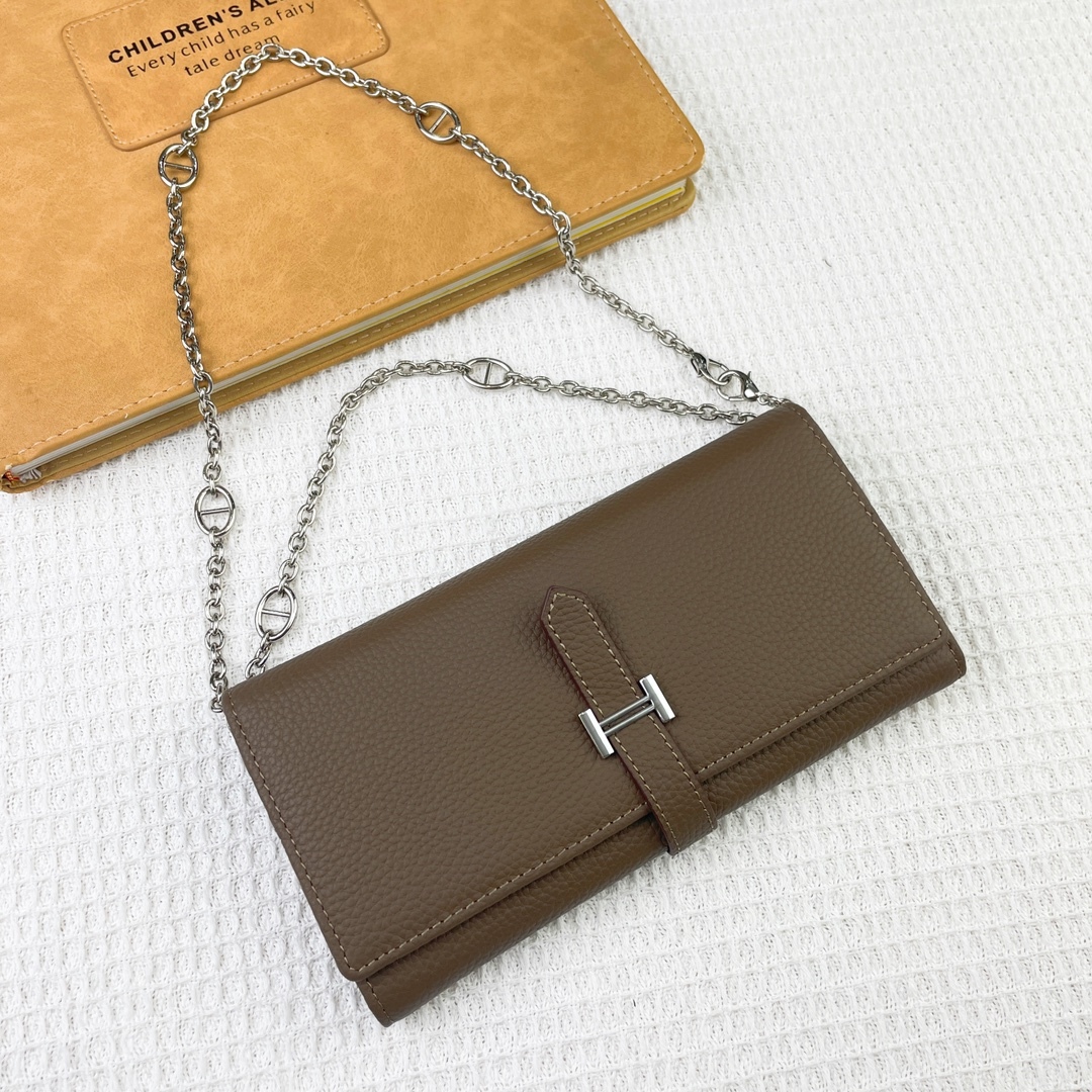 Hermes・レザー コンチネンタルウォレット 財布 折財布