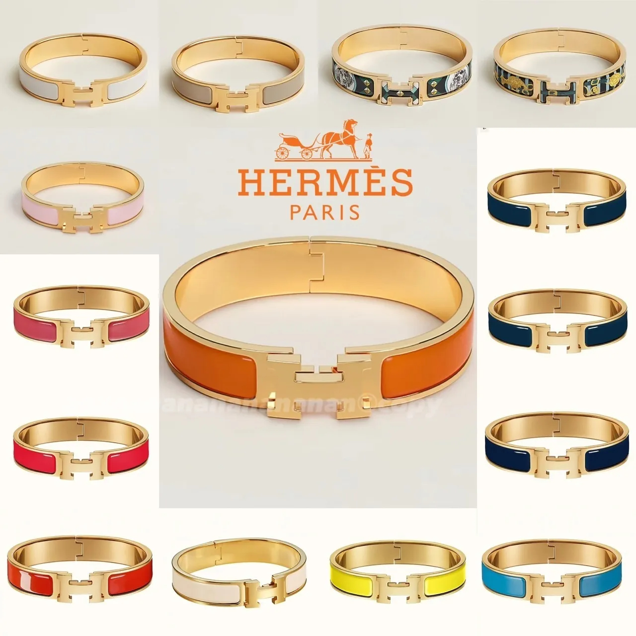【超人気】【HERMES直営店】エルメス★ブレスレット クリックH（直営店）