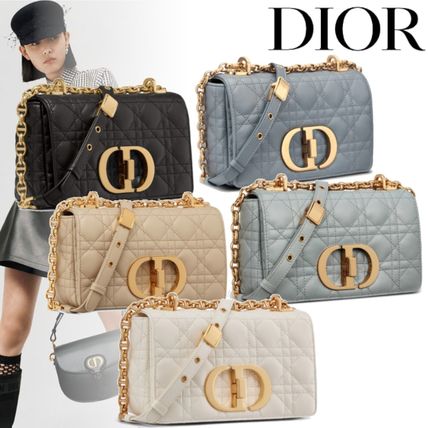 新作 DIOR CARO スモールバッグ カナージュ ソフトカーフスキン