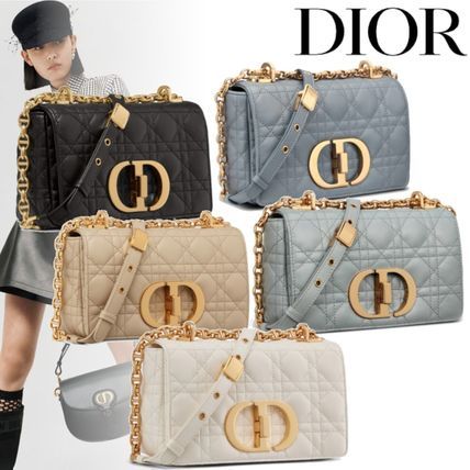 新作 DIOR CARO スモールバッグ カナージュ ソフトカーフスキン