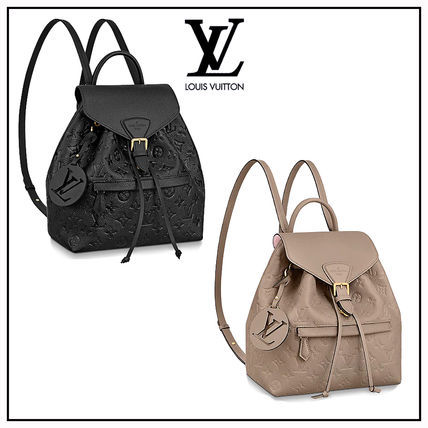 Louis Vuitton*2色 モノグラム レザー モンスリー バックパック-BUYMA