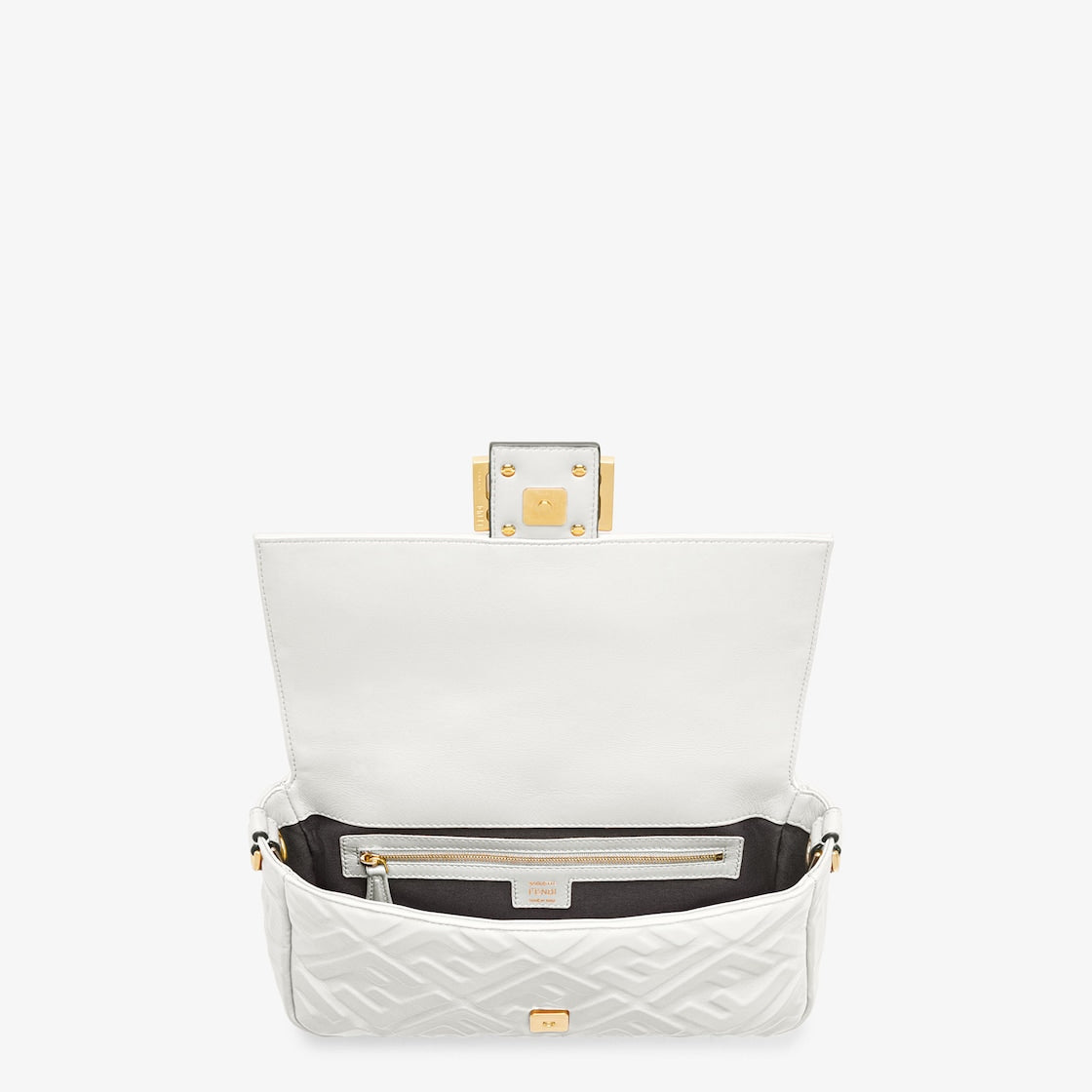 バゲット ホワイトレザーバッグ