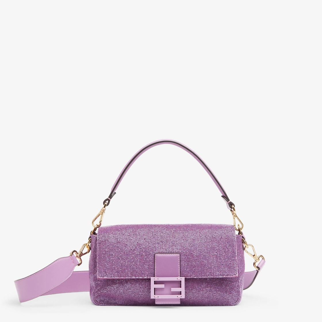 バゲット ライラックビーズ Re-Editionバッグ