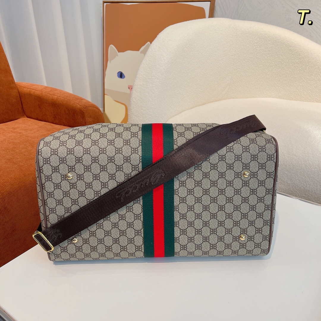 【Gucci x Balenciaga】旅行用バッグ 44cm*25cm*25cm
