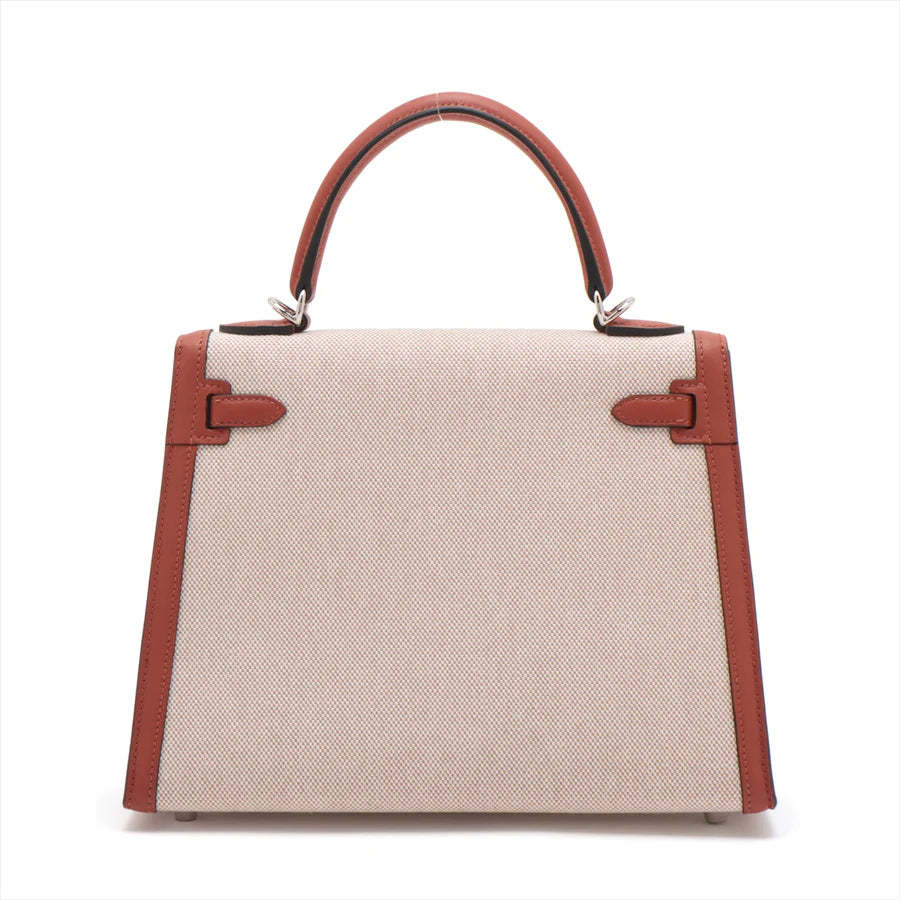 エルメス ケリーヴェルソ25 トワルアッシュ×ヴォースイフト キュイーブル