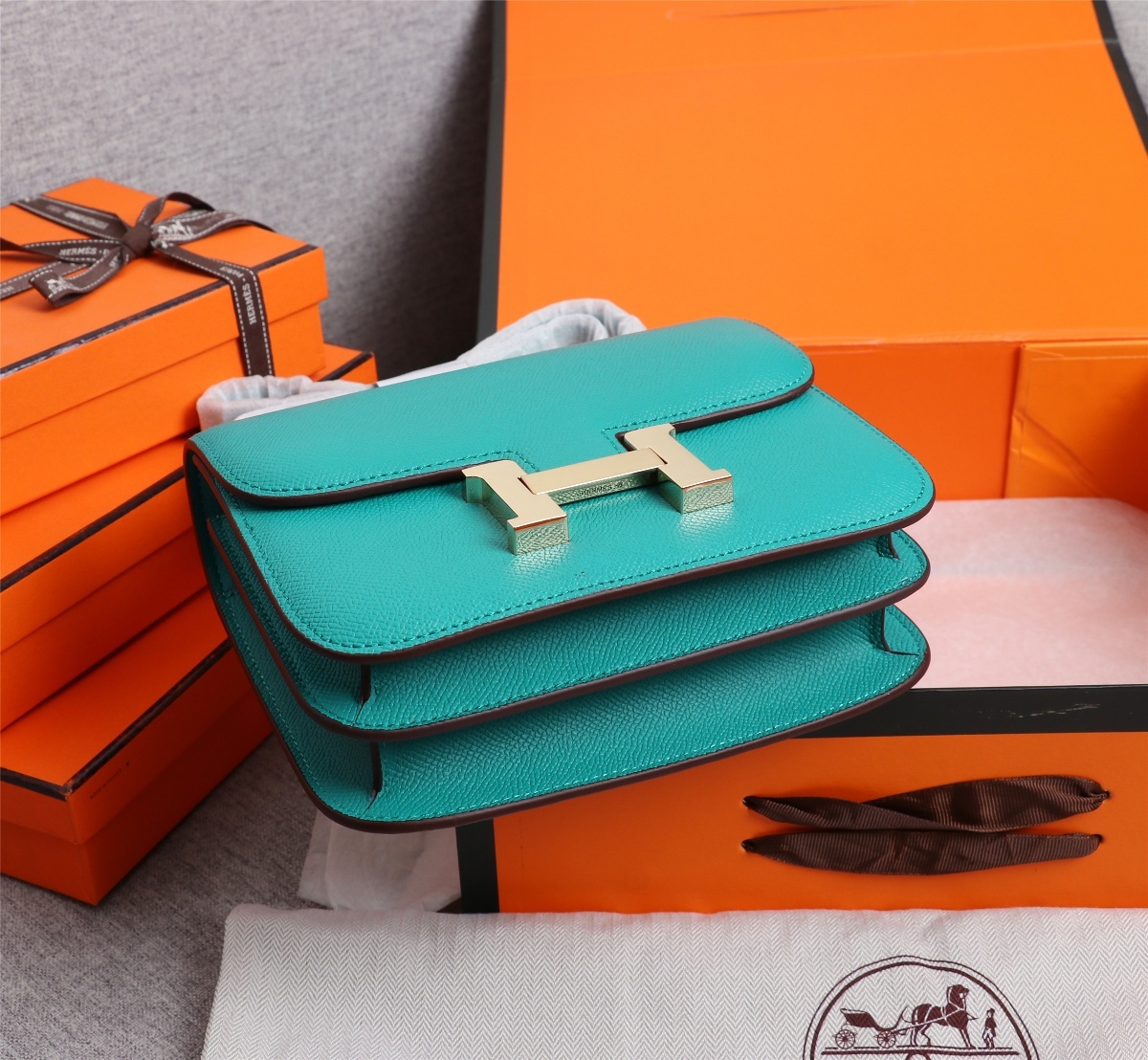 HERMES コンスタンス Ⅲ 19 グラファイト シルバー金具