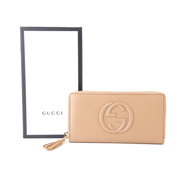 GUCCI シマレザー 長財布 598187 ギフト包装可！