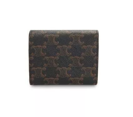 スモール トリオンフウォレット / トリオンフキャンバス ホワイト / タン