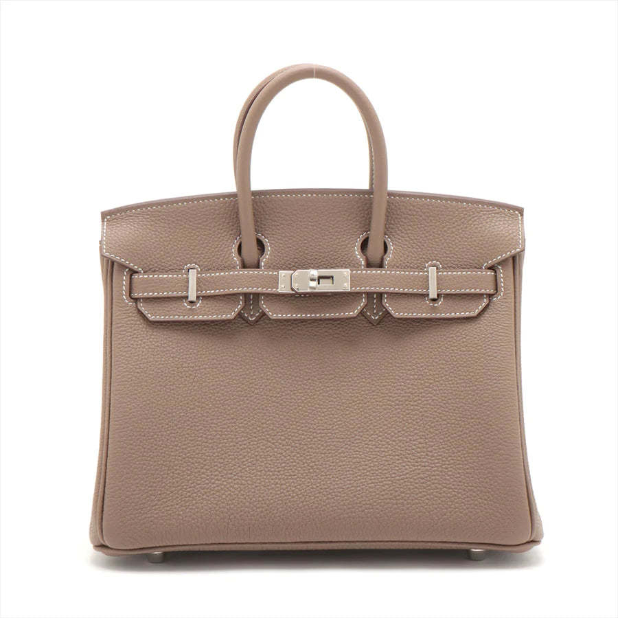 エルメス バーキン25 トゴ エトゥープ シルバー金具