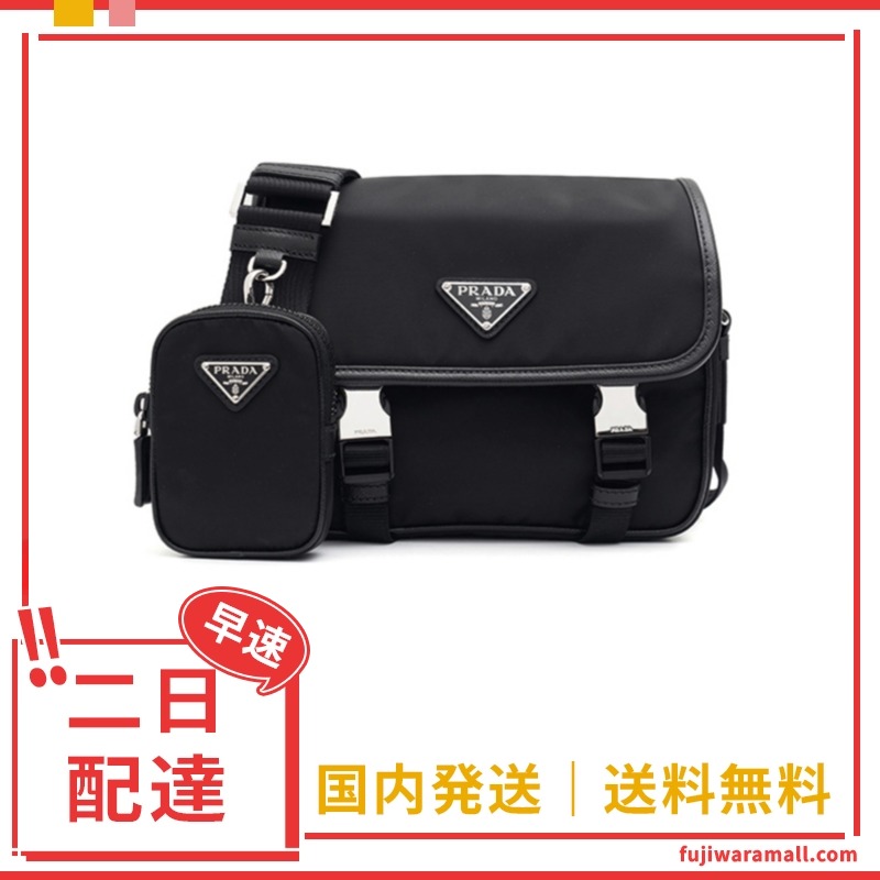 PRADA プラダ Re-Nylon xサフィアーノレザー ショルダーバッグ