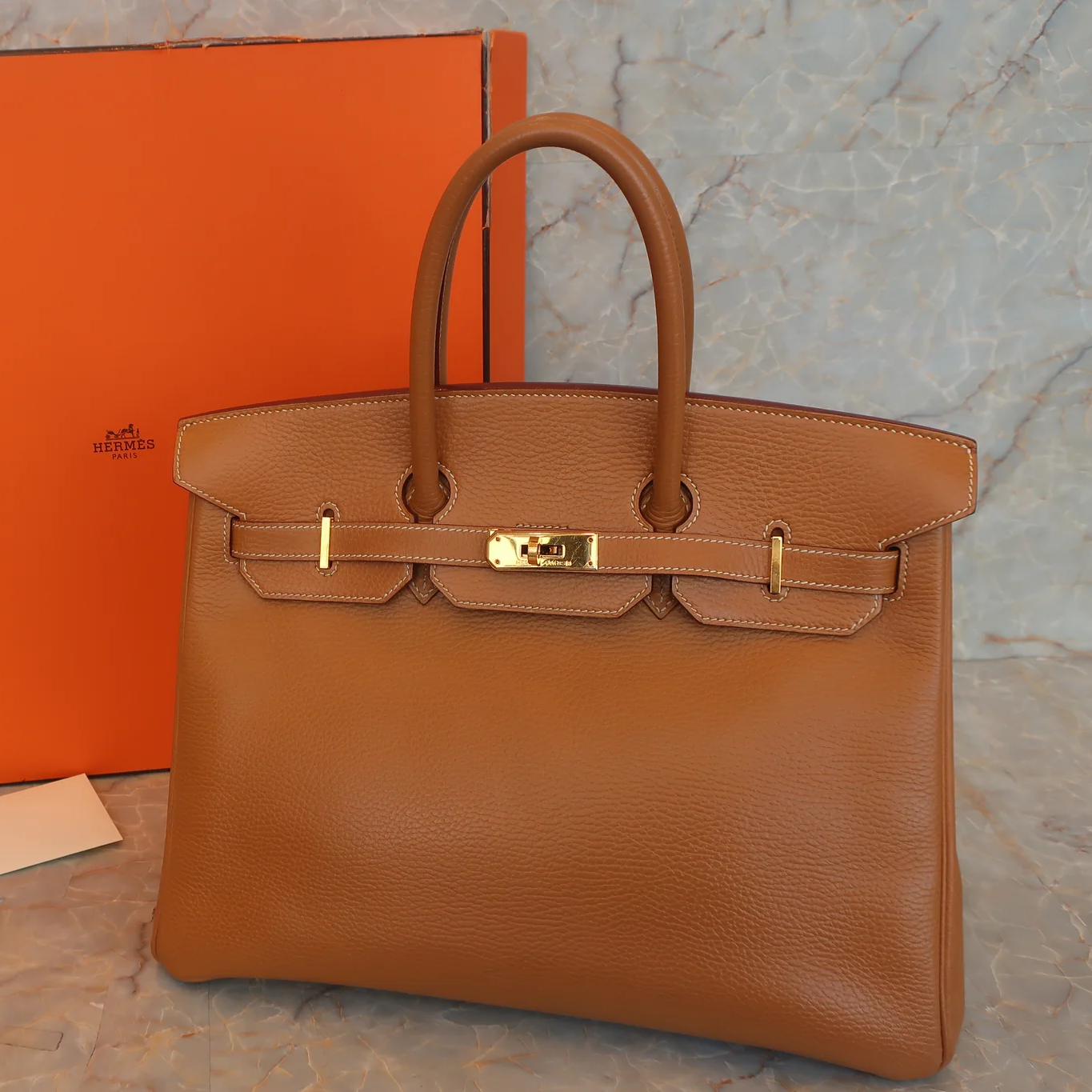 Hermes エルメス バーキン 35cm トゴ ゴールド ゴールド金具 100135