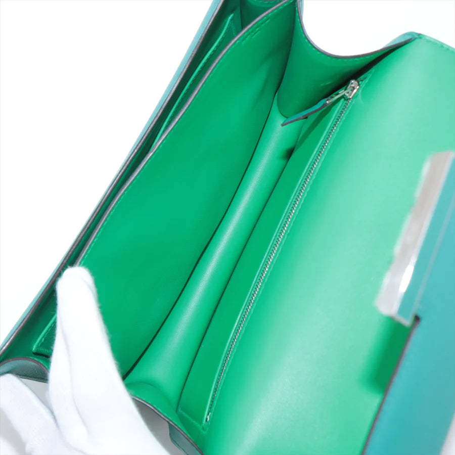 エルメス コンスタンス3 24 ヴェルソ ヴォーエプソン ミント シルバー金具