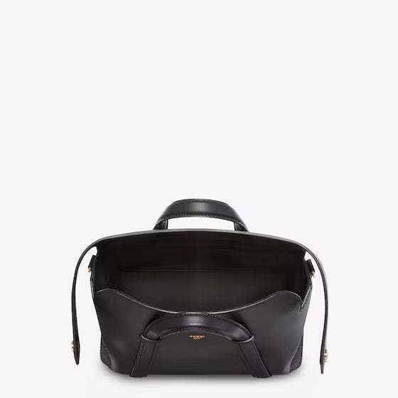 フェンディ ボストン   365 ブラックレザー バッグ