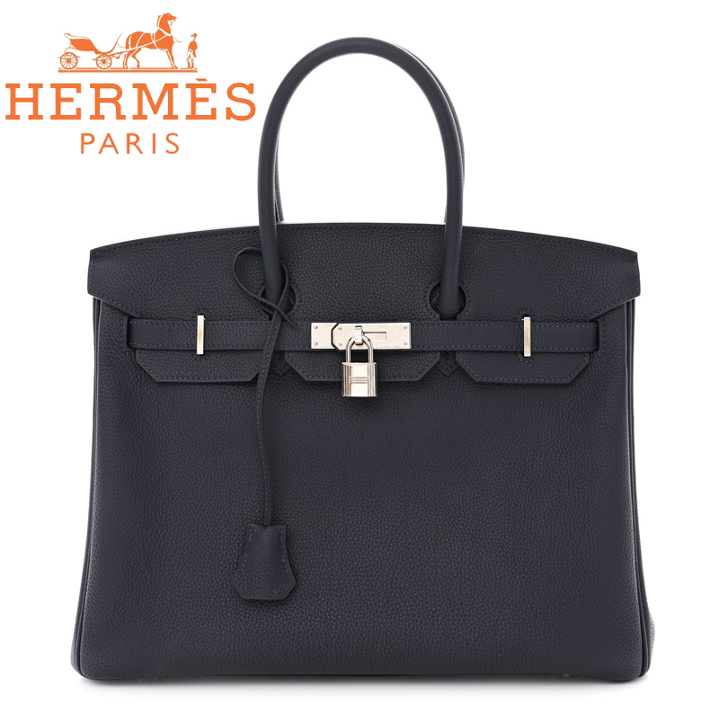 HERMES エルメス バーキン 25CM トゴ ブラック シルバー金具