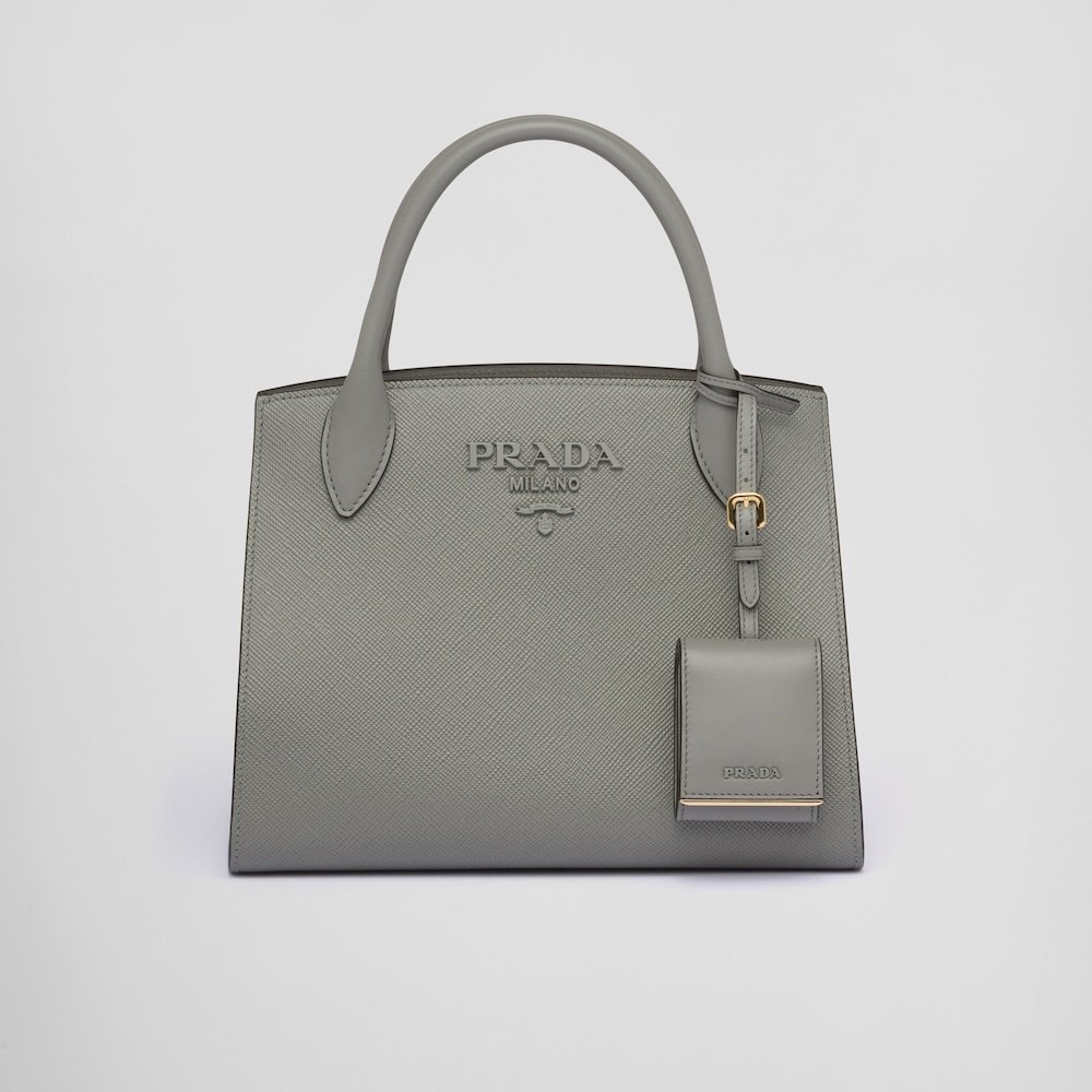 ★PRADA直営店★モノクローム スモール サフィアーノ バッグ
