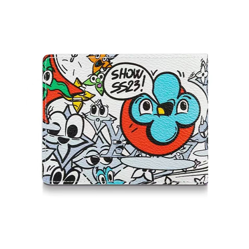 【LOUIS VUITTON】漫画の落書きプリントの財布【財布】【2023新品凳布】