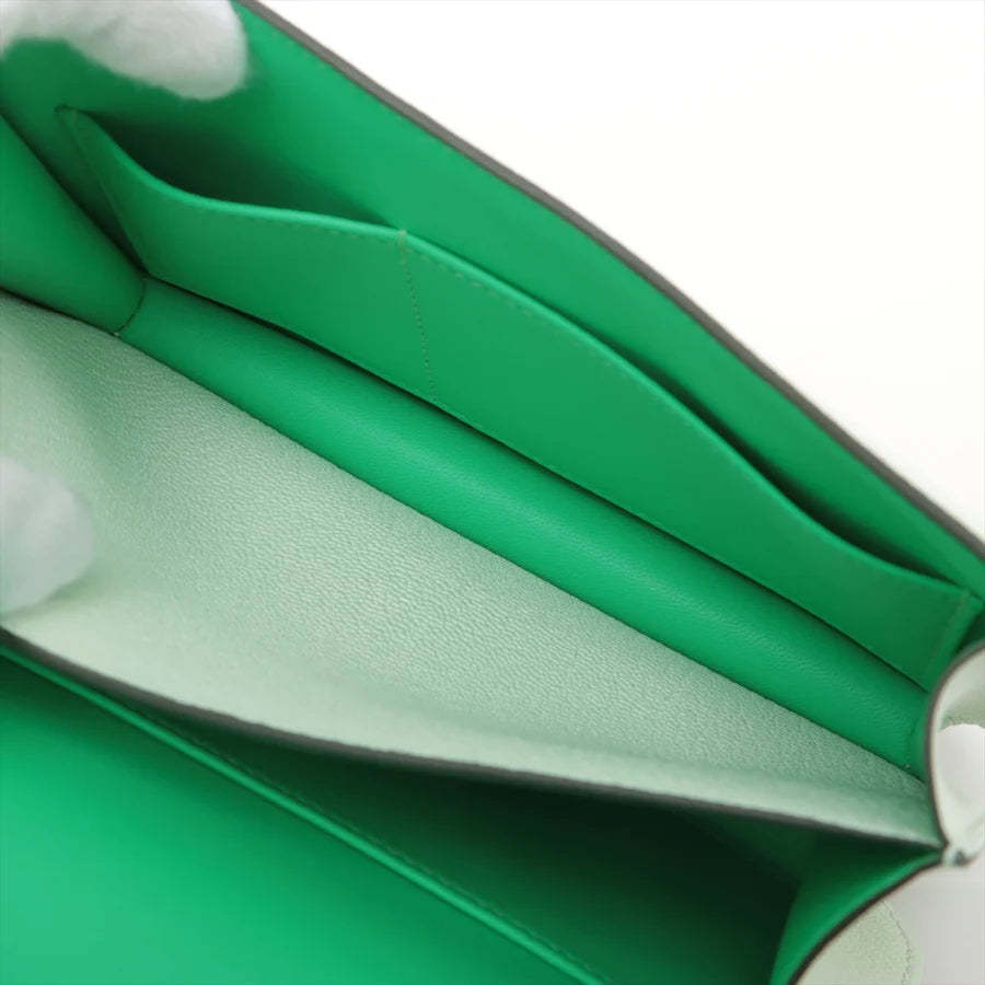 エルメス コンスタンス3 ミニ18 ミロワール シェブルミゾル ヴェールフィズ シルバー金具