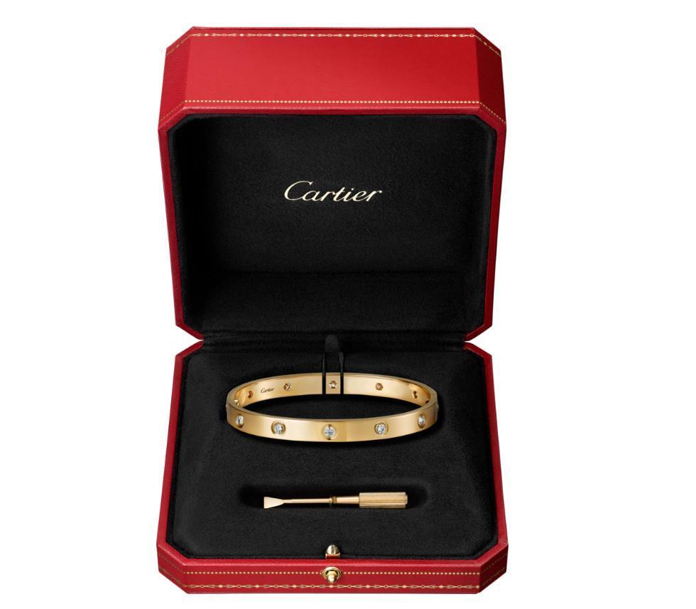 【Cartier】カルティエ LOVE BRACELET, 10 DIAMONDS ブレスレット、ダイヤモンド10個