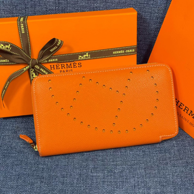 Hermes・レザー コンチネンタルウォレット 財布 折財布