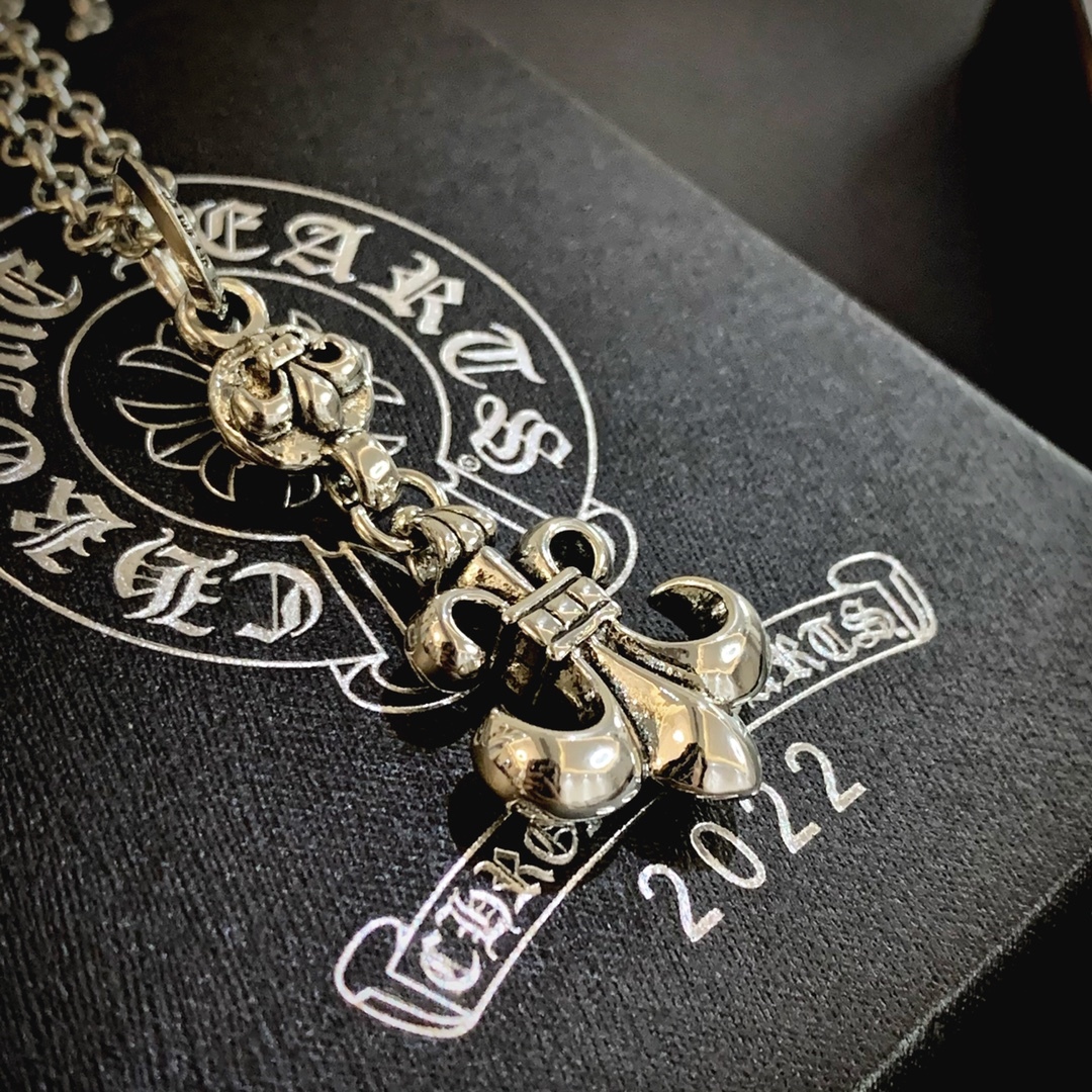 【クロムハーツ　ネックレス　ペンダント】CHROME HEARTS　1ボールBSフレアチャーム ペンダント【チェーン付】　ネックレス
