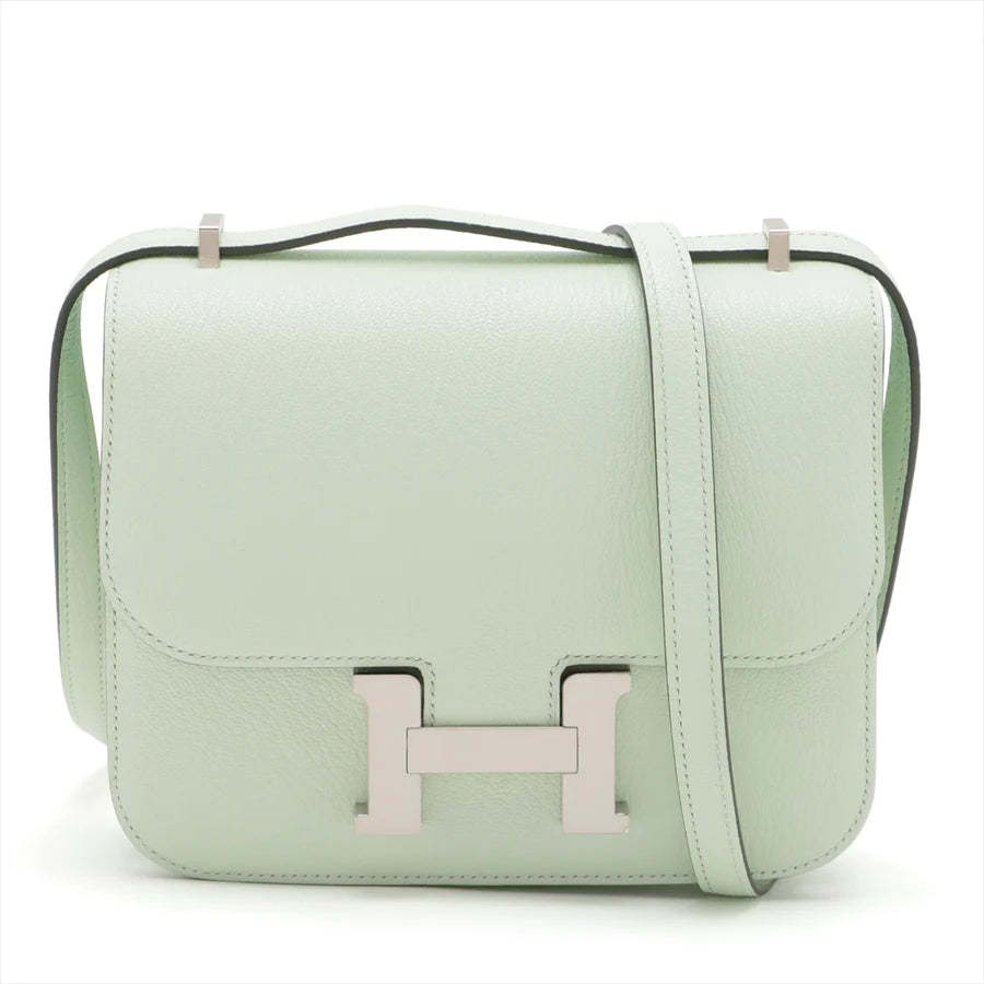 エルメス コンスタンス3 ミニ18 ミロワール シェブルミゾル ヴェールフィズ シルバー金具