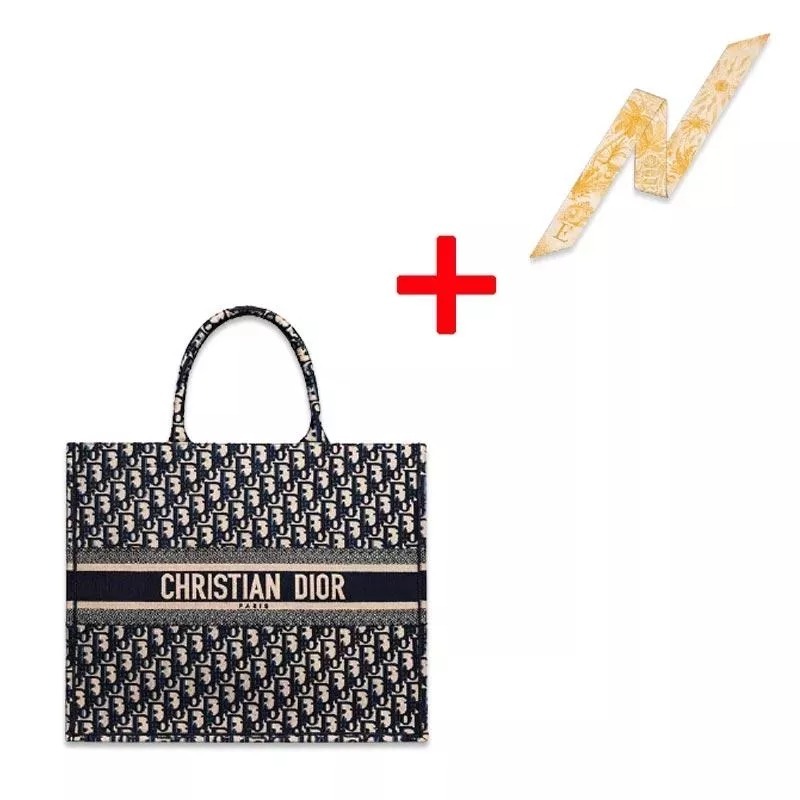 【代金引換】“DIOR BOOK TOTE” “ディオール オブリーク” トートバッグ