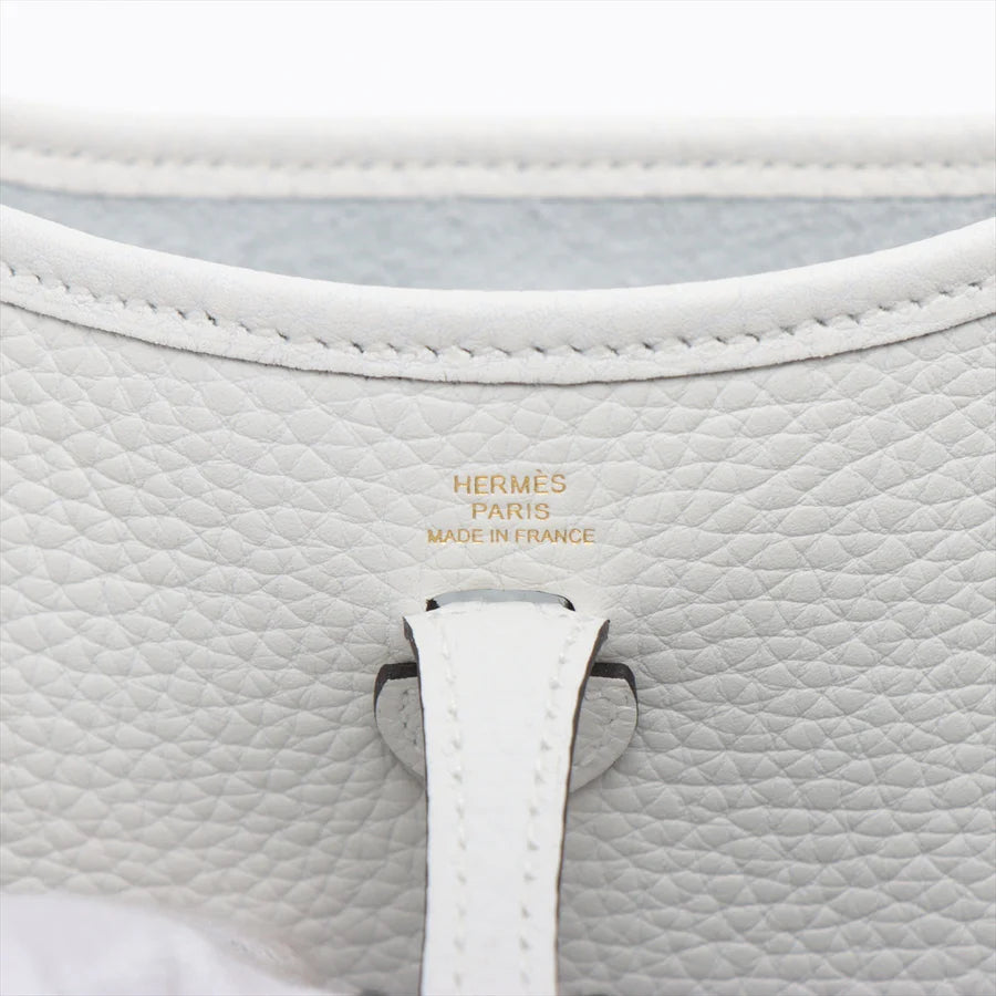 エルメス エブリンTPM トリヨンクレマンス ニューホワイト ゴールド金具