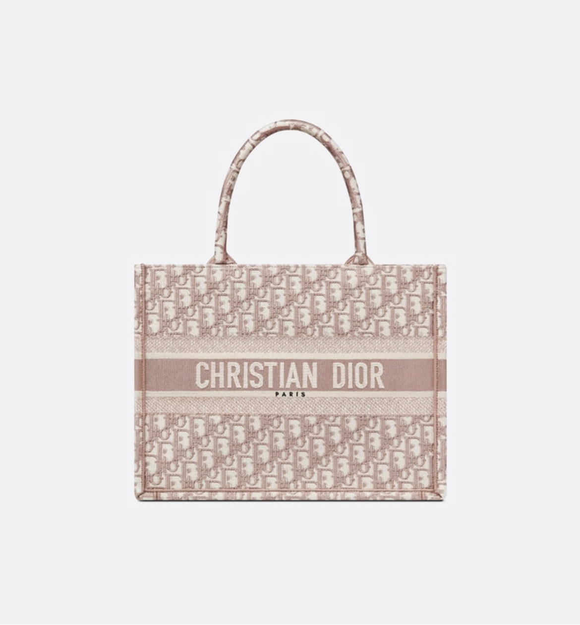 【ディオール】◆人気 BOOK TOTE 定番柄刺繍 トートバッグ-3 sizes
