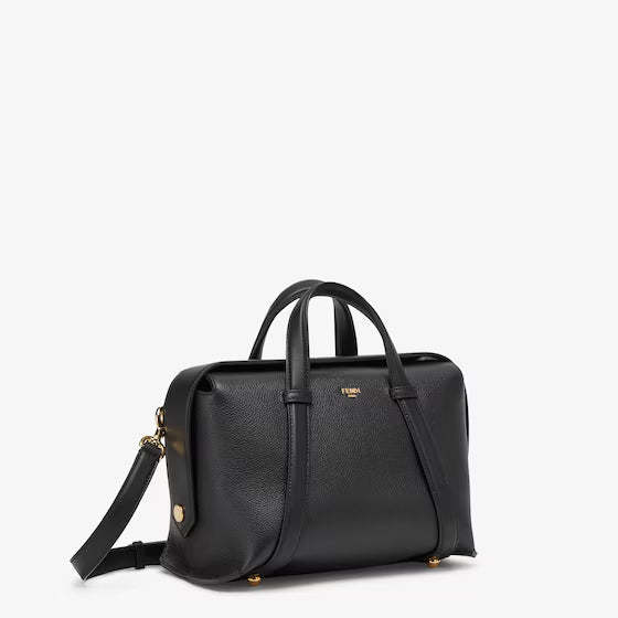 フェンディ ボストン   365 ブラックレザー バッグ