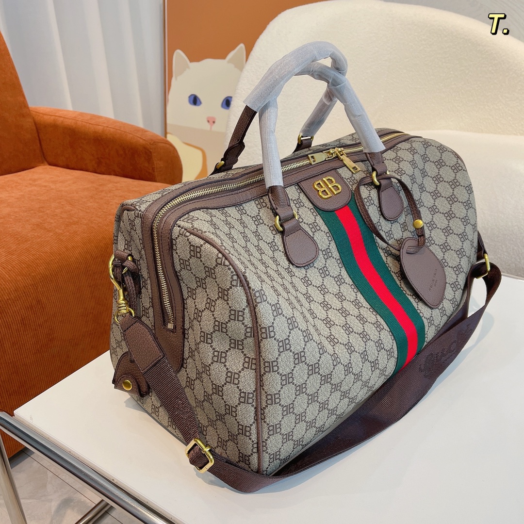 【Gucci x Balenciaga】旅行用バッグ 44cm*25cm*25cm
