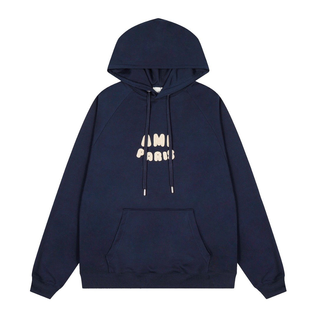 【AMI】刺繍パーカー