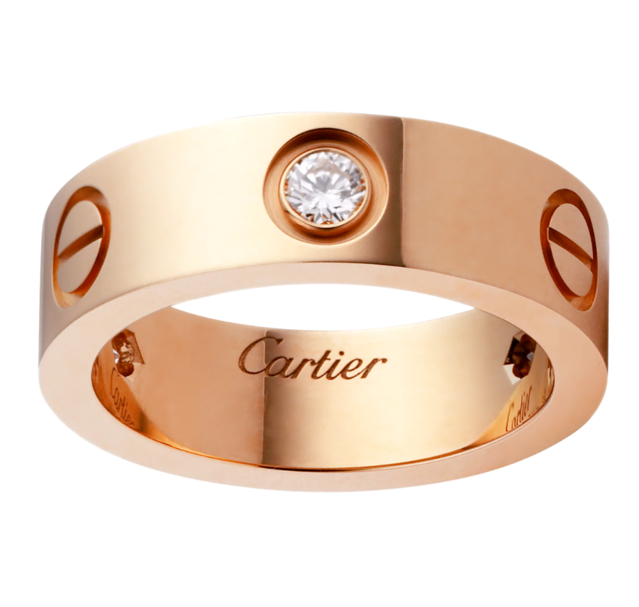 【Cartier】カルティエ LOVE RING, 3 DIAMONDS リング、ダイヤモンド3個