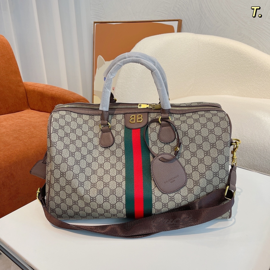 【Gucci x Balenciaga】旅行用バッグ 44cm*25cm*25cm