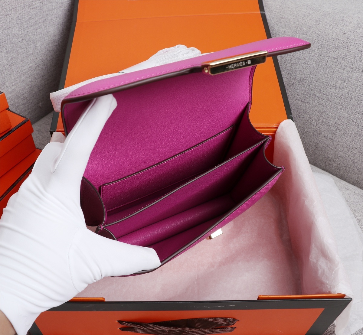 HERMES コンスタンス Ⅲ 19 グラファイト シルバー金具